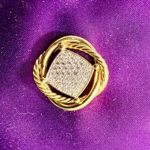 David Yurman 18k Infinity Pendant - ~0.46 carat